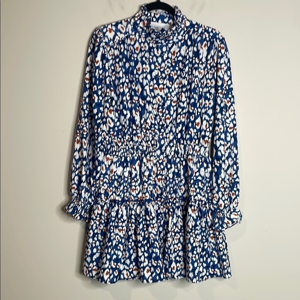 The Shirt by Rochelle Behrens | Leopard Print Longsleeve Dress Size Medium